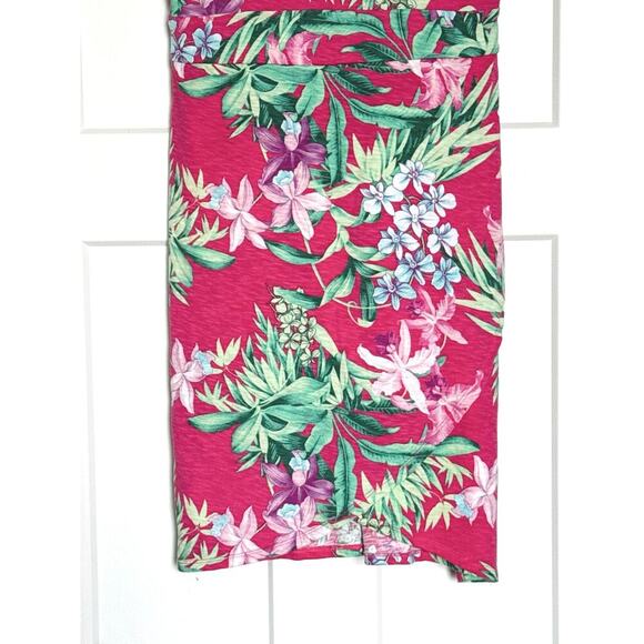 Tommy Bahama Tropical Pink Sleeveless Faux Wrap Dress Womens Size M - Picture 4 of 7